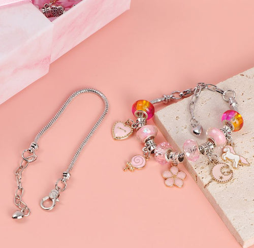 Girls' Bracelet Pendant Beaded Jewelry Set