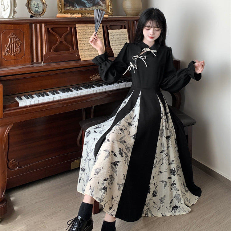 Retro Dress With A Designer-inspired Patchwork Design