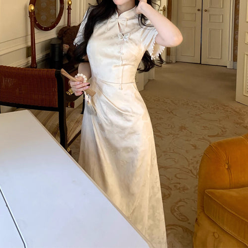 Elegant, Slimming Split Qipao Dress For Women