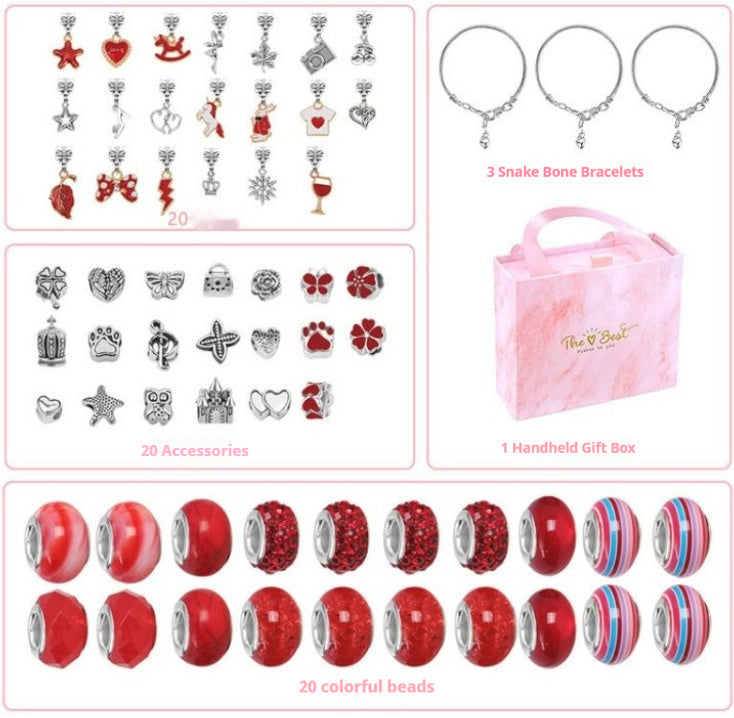 Girls' Bracelet Pendant Beaded Jewelry Set