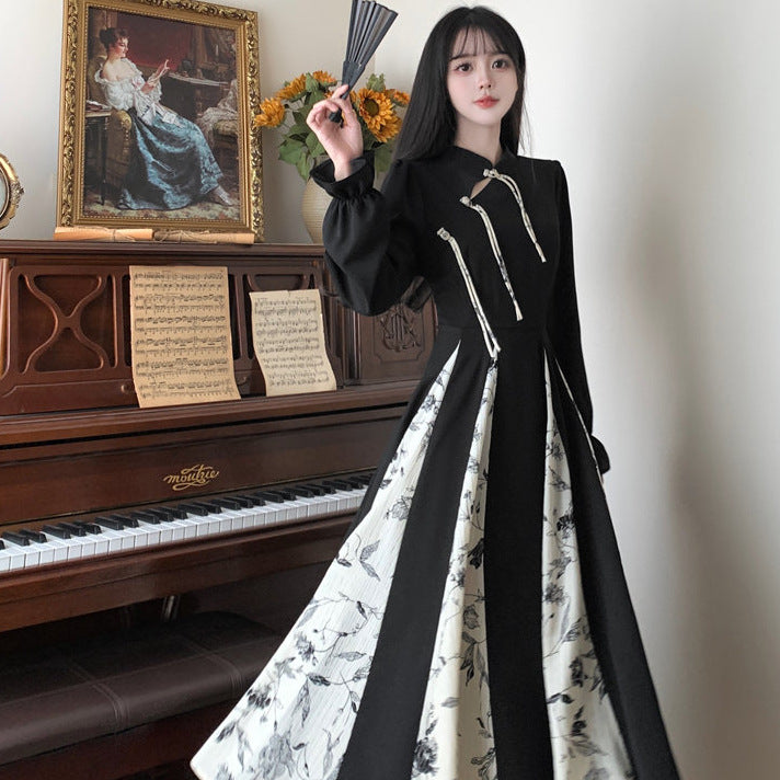 Retro Dress With A Designer-inspired Patchwork Design