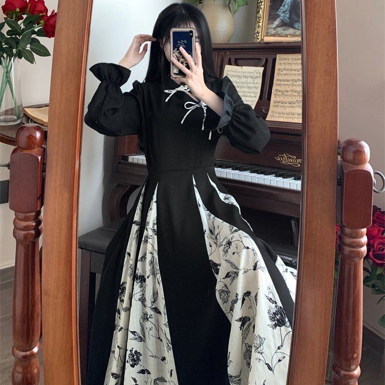 Retro Dress With A Designer-inspired Patchwork Design