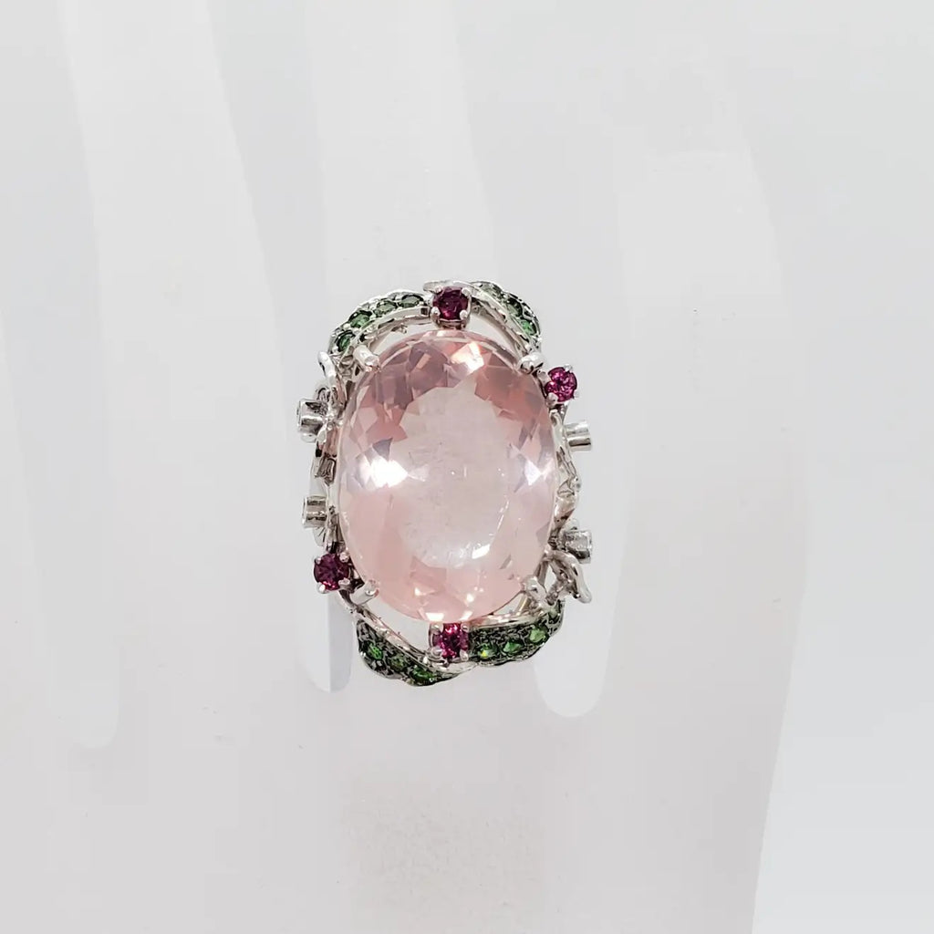 Womens Retro Floral Ring