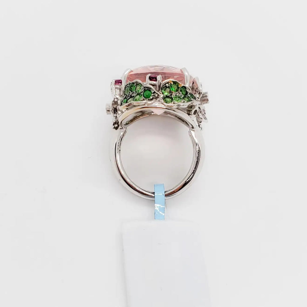 Womens Retro Floral Ring