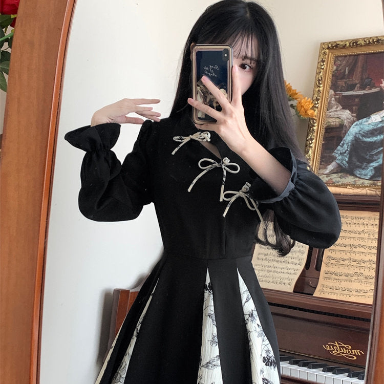 Retro Dress With A Designer-inspired Patchwork Design